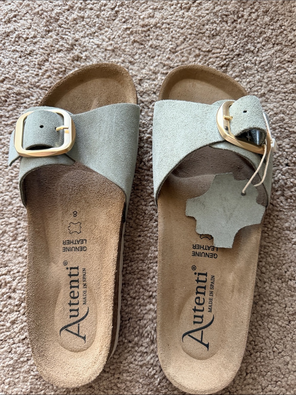 NWT Authentic made in Spain,genuine leather sandals.